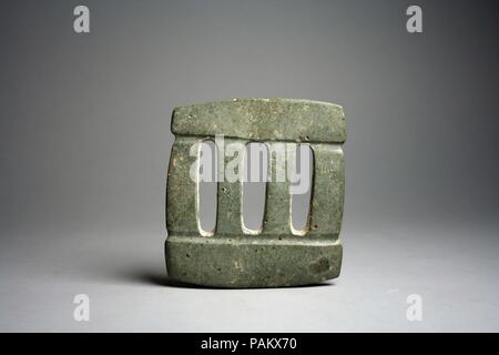 Stone Temple Model. Culture: Mezcala. Dimensions: Height 4-1/2 in.. Date: 1st-8th century. Museum: Metropolitan Museum of Art, New York, USA. Stock Photo