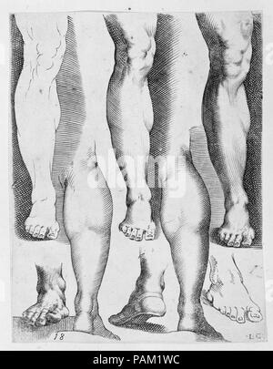 Five And Three Feet Artist After Agostino Carracci Italian Bologna 1557 Five And Three Feet Artist After Agostino Carracci Italian Bologna 1557