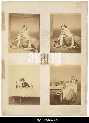 Album Page With Ten Photographs Of La Comtesse Mounted Recto And Stock Photo Alamy