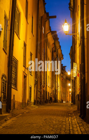 Gamla Stan am Abend Stock Photo