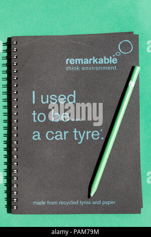 Car Rear Notebook Cover Notebook cover recycled from car tyre Stock Photo - Alamy
