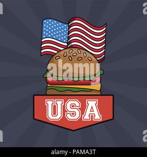 Cocina de EE.UU. Menú de alimentos, platos y comidas americanos restaurante  tradicional almuerzo y cena, vector poster. MENÚ de comida americana DE  sandwich con francés Imagen Vector de stock - Alamy