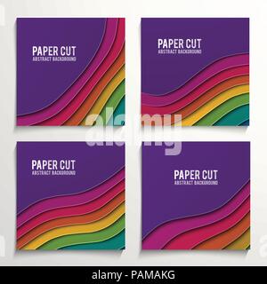 Material design web banner template .Modern colorful banners. Can be used as a business template or in a web design. Vector illustration. Stock Vector