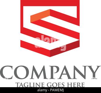 best Letter S geometric vector logo symbol, letter S concept Vector template , S letter logo design Stock Vector