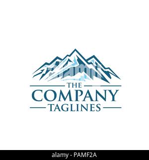 Mountains vector logo concept, Mountain Expedition, adventure Vector template concept Stock Vector