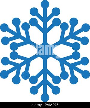 Snowflake icon. Snowflake logo vector. abstract snowflake logo, frozen product, Christmas celebration Stock Vector