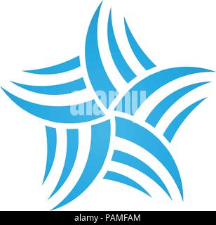 Abstract star logo, best Abstract business logo design Stock Vector