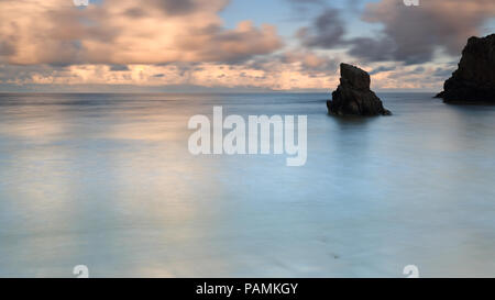 Traigh Ghearadha – Gary Beach, Isle of Lewis at Sunset Stock Photo