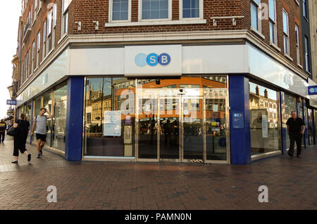 Reading, United Kingdom - June 22 2018:   The store frontage of TSB Bank in Broad St Stock Photo
