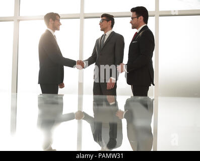 reliable handshake of business partners Stock Photo