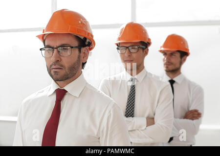 close up. a team of young architect Stock Photo