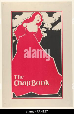 The Chap-Book. Artist: Frank Hazenplug (American, 1873/74-1931). Dimensions: Sheet: 16 1/8 × 10 7/8 in. (41 × 27.6 cm)  Image: 13 3/8 × 7 15/16 in. (34 × 20.1 cm). Publisher: Stone and Kimball (Chicago). Date: 1895. Museum: Metropolitan Museum of Art, New York, USA. Stock Photo