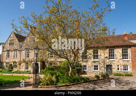 Cathedral office in the grounds of Winchester Cathedral, Hampshire, England. Stock Photo