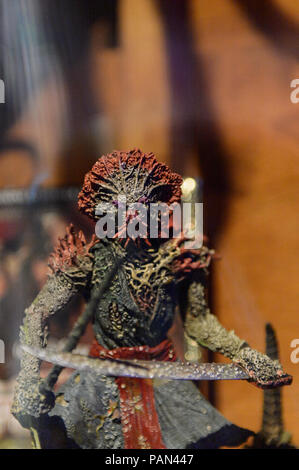 GENOVA, ITALY - MAY 4, 2016: Pirates of the Caribbean, International cinema museum in Genova, Italy. Museum with collections about the popular Hollywo Stock Photo