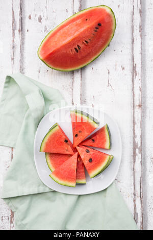 Sliced watermelon Stock Photo