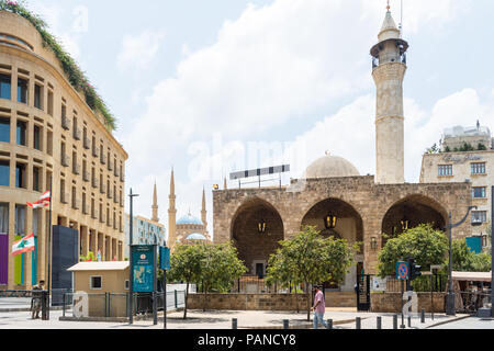 Mansour Assaf mosque in downtown Beirut Central District, Lebanon Stock Photo