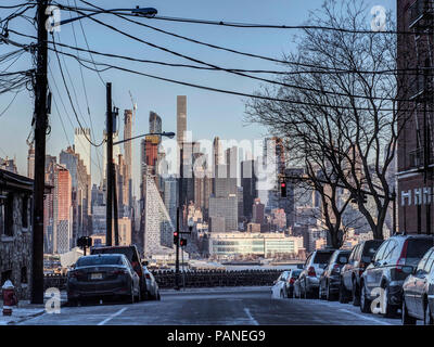 The Manhattan skyline from West New York, USA, January 02, 2018    Photo © Fabio Mazzarella/Sintesi/Alamy Stock Photo Stock Photo