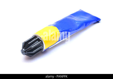 glue tube isolated on white Stock Photo