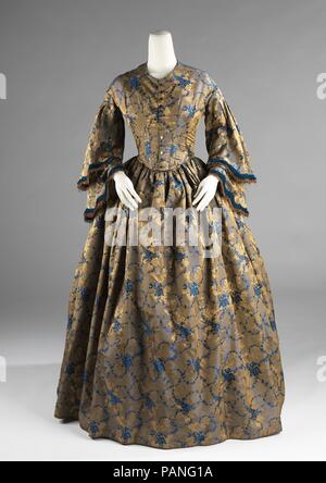 green emerald velvet dress 19th Century Empire Dress in Printed or Striped Cotton  Townsends