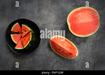 Sliced watermelon Stock Photo