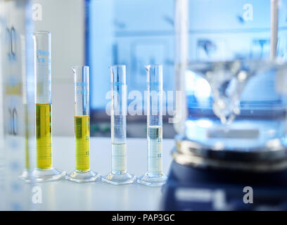 Test tubes in laboratory Stock Photo