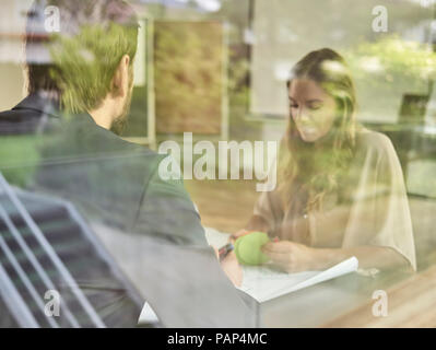 Two colleagues having a workshop Stock Photo