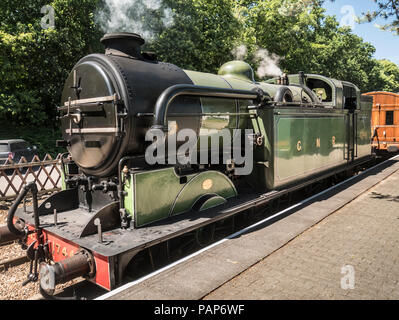 Class N2 0-6-2T tank engine 1744, built at the North British Locomotive works in 1921. Ex BR number 69523, LNER locomotive number 4744, Stock Photo