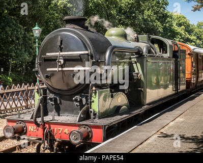 Class N2 0-6-2T tank engine 1744, built at the North British Locomotive works in 1921. Ex BR number 69523, LNER locomotive number 4744, Stock Photo