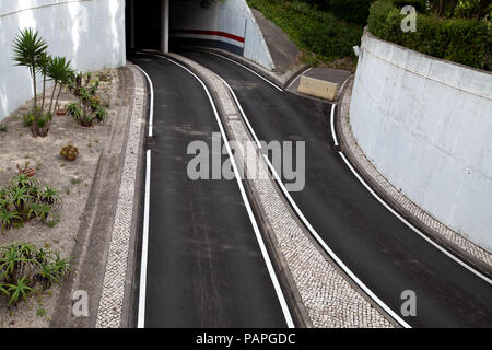 Black Street Stock Photo
