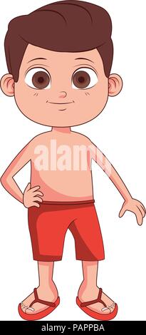 Download Cute boy hands up cartoon vector illustration graphic ...