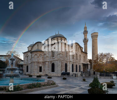 Yeni Mosque view in Malatya City. Yeni Mosque is populer tourist attraction in Malatya City. Stock Photo