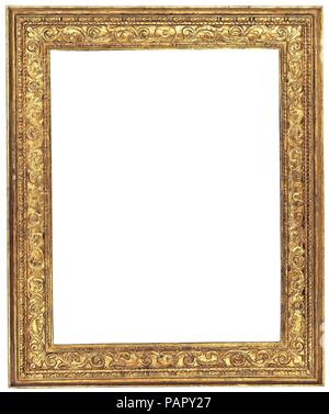 Cassetta frame. Culture: Italian, Veneto. Dimensions: Overall: 26 x 31 1/4. Date: style 16th century, made late 18th century. Museum: Metropolitan Museum of Art, New York, USA. Stock Photo