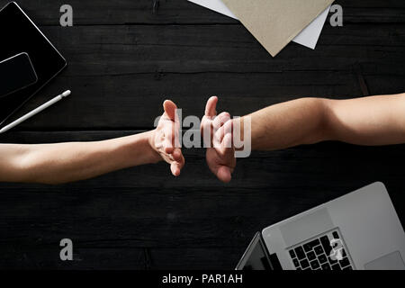 Hands in office Stock Photo