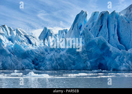South America, Chile, Torres del Paine National Park, Grey Glacier at Lago Grey Stock Photo