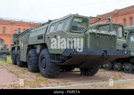 missile complex 9K72 in the state Museum of St. Petersburg. Stock Photo