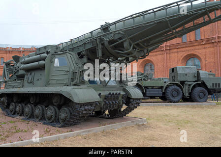 Launcher 2P19 in the state Museum of St. Petersburg. Stock Photo