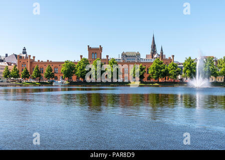 Arsenal am Pfaffenteich, Ministry of Sport and the Interior, historic building, Schwerin, Mecklenburg-Western Pomerania, Germany Stock Photo