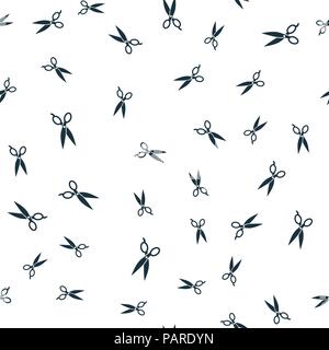 Scissors seamless pattern cover. Scissors icon creative design. Wallpaper, web design, textile, printing and UI and UX usage. Stock Vector