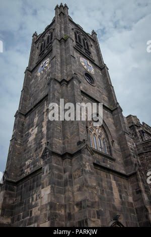 Lancaster Priory and details from the church building Stock Photo