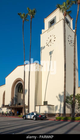 Union Station building, LAUS, Los Angeles, LA, California, USA Stock Photo