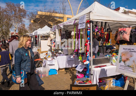 Alameda Market on Santa Ana Square, Seville, Spain, Europe Stock Photo