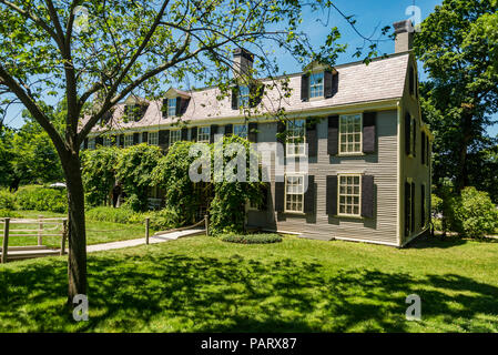 John Adams house during his presidential manadte, Adams National Historical Park in Quincy, MA. Stock Photo