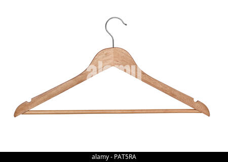 Coat hanger for clothes isolated over white background Stock Photo