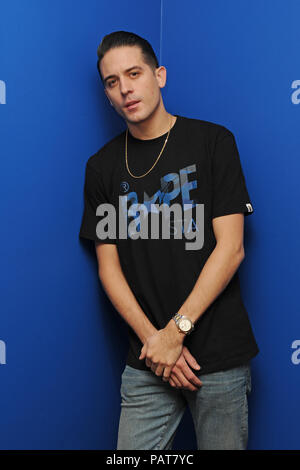 FORT LAUDERDALE, FL - NOVEMBER 10: G Easy poses for a portrait at Radio Station Y-100 on November 10, 2015 in Fort Lauderdale, Florida.   People:  G Easy Stock Photo