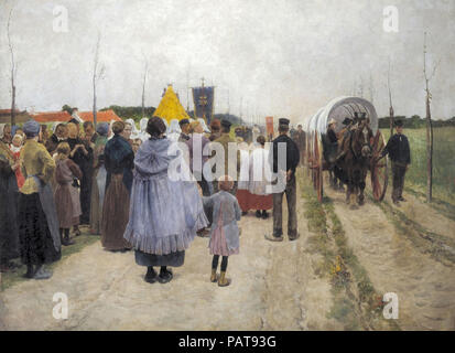 Leemputten  Frans Van - Peasants Awaiting the Return of the Pilgrims 1 Stock Photo