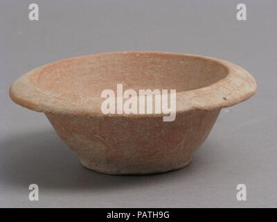 Bowl. Culture: Coptic. Dimensions: Overall: 1 9/16 x 4 1/8 in. (4 x 10.5 cm). Date: 4th-7th century. Museum: Metropolitan Museum of Art, New York, USA. Stock Photo