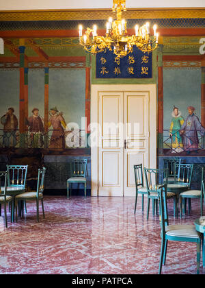 The Chinese room at the Palazzo dei Normanni, or Royal Palace of Palermo, Palermo, Sicily. Stock Photo