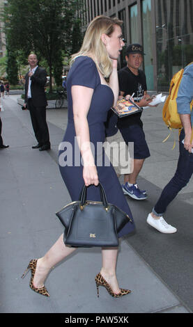 New York, USA. 24th July, 2018. Hayley Atwell seen at SiriusXM studios promoting her new movie Christopher Robin in New York City on July 24, 2018. Credit: RW/MediaPunch Credit: MediaPunch Inc/Alamy Live News Stock Photo