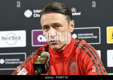 Philadelphia, Pennsylvania, USA. 24th July, 2018. Bayern Munich manager, NIKO KOVAC at the pre-match presser talking about their match with Juventus at Lincoln Financial Field in Philadelphia PA Credit: Ricky Fitchett/ZUMA Wire/Alamy Live News Stock Photo