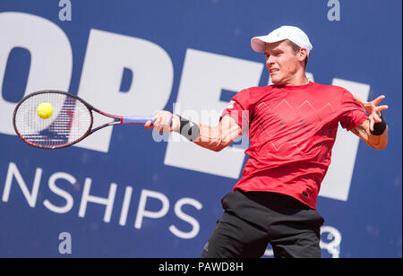 Daniel Masur of Germany in action against Alexander Shevchenko of ...